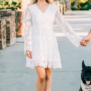 Lace Love Riche white dress small